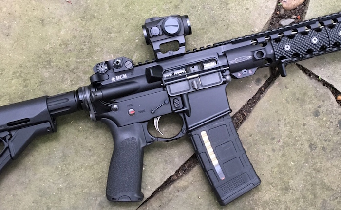 Holosun HS503GU Attached to Rifle