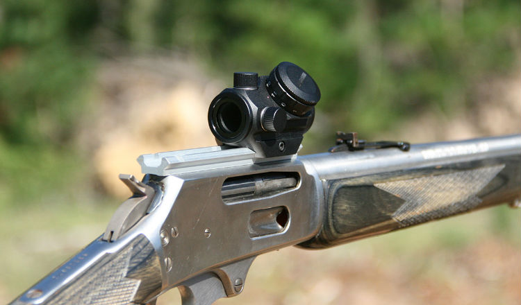 Bushnell TRS-25 attached to a shotgun