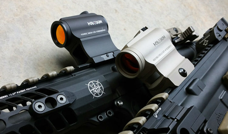 Holosun HS503GU attached to a rifle