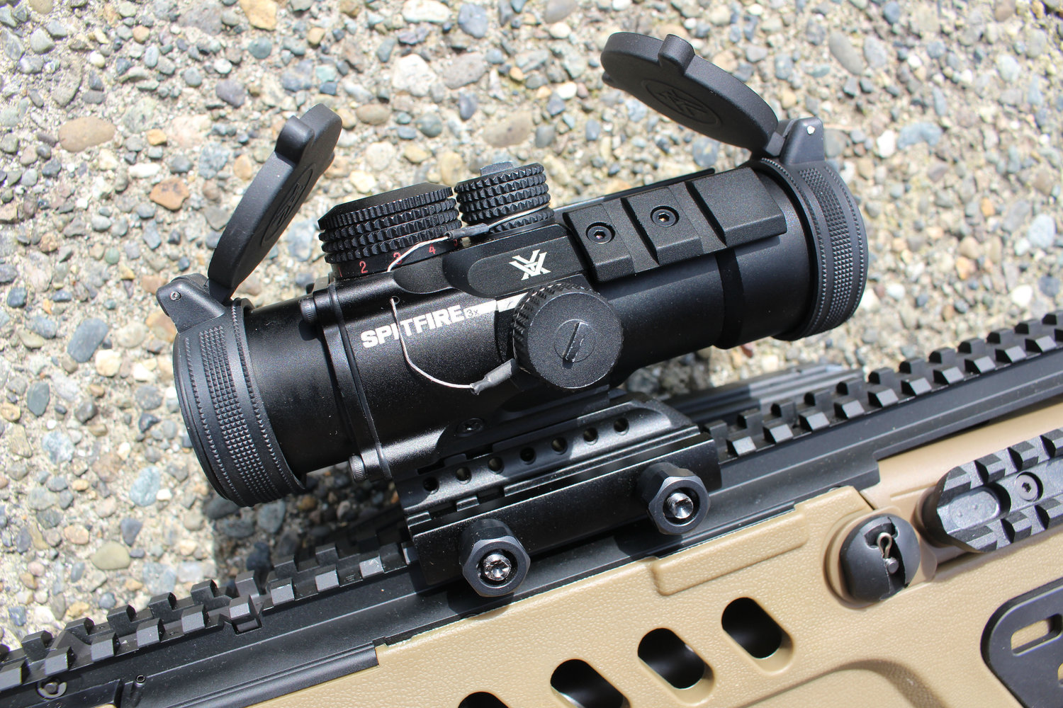 Vortex Optics Spitfire 3x attached to a gun