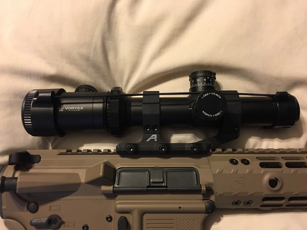 Vortex Optics Strike Eagle 1-8x Attached to AR 2